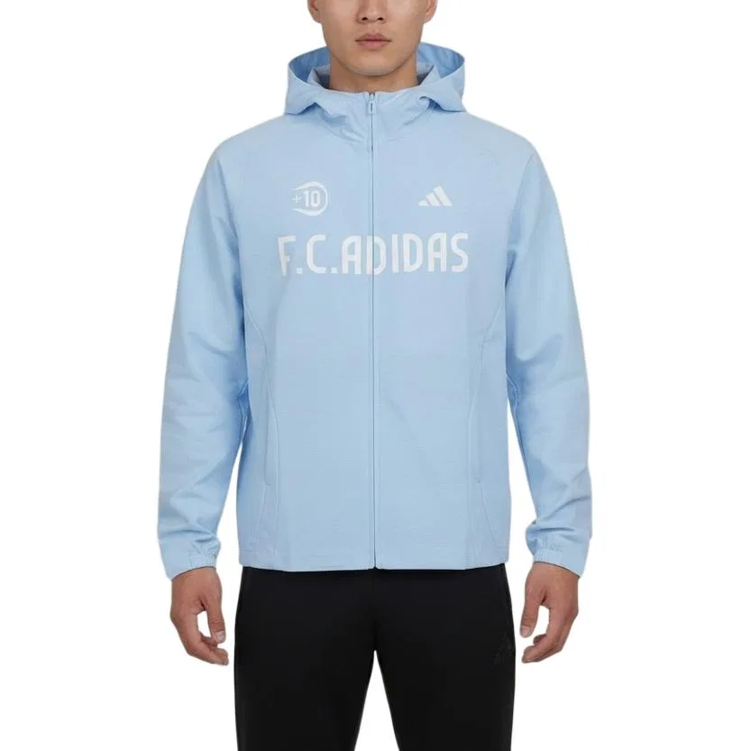Детская куртка с капюшоном Adidas, Light Blue