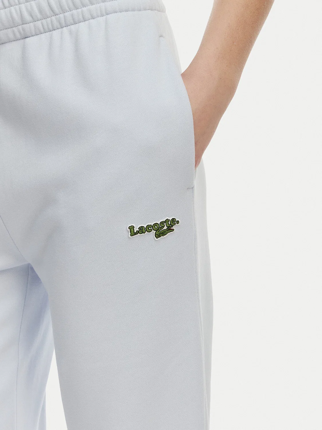 Женские спортивные штаны стандартного кроя Lacoste, голубой — фото 4