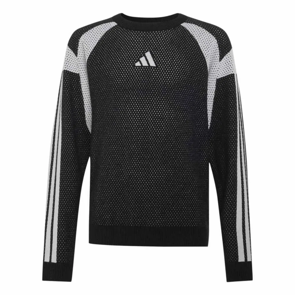 Детский свитшот для девочек с принтом House of Tiro Adidas, Black
