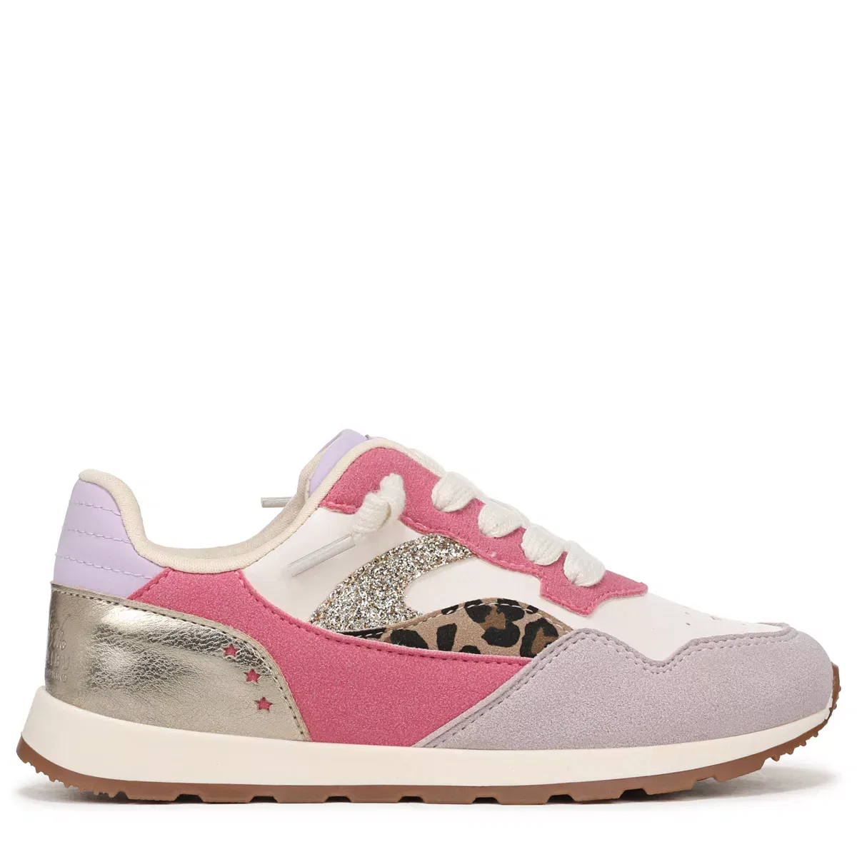 Детские кроссовки для девочек с глиттером Blowfish Malibu Kids, Pink Multi Faux Suede — фото 3