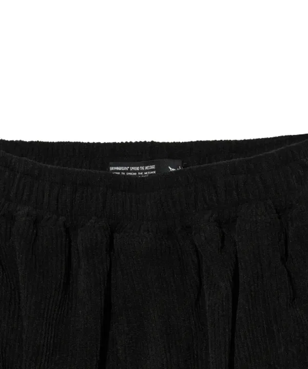 Детские брюки из вельвета с карманами, Brownbreath Kids, черный — фото 4