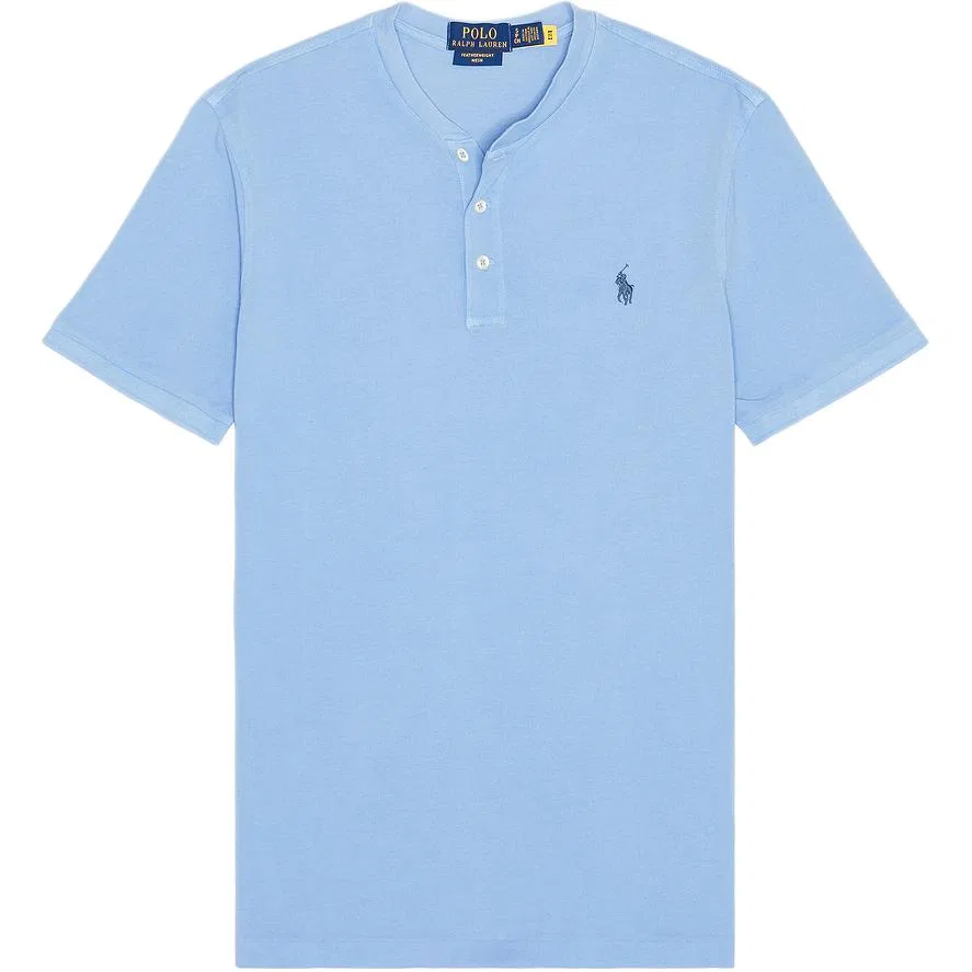 Футболка с воротником Henry, Polo Ralph Lauren, Canvas Blue