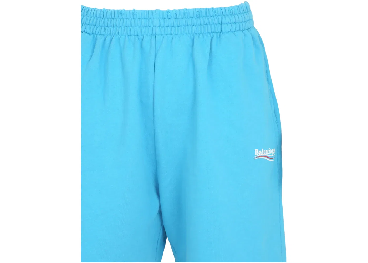 Мужские шорты с принтом Sweatshorts Balenciaga, Azure White Red — фото 3