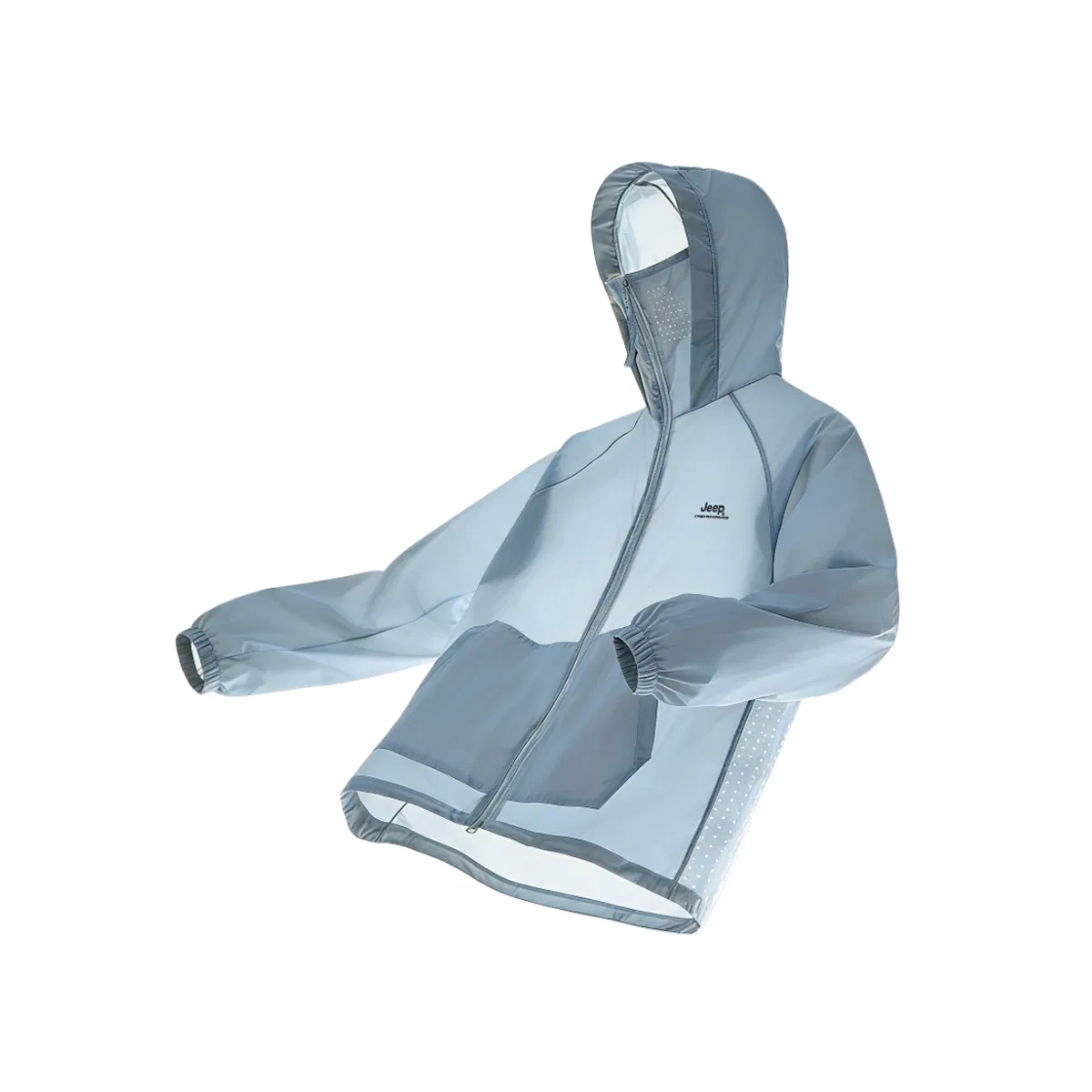 Детская ветровка с капюшоном Jeep Ice Peak Sun Protection Collection, Arctic Blue