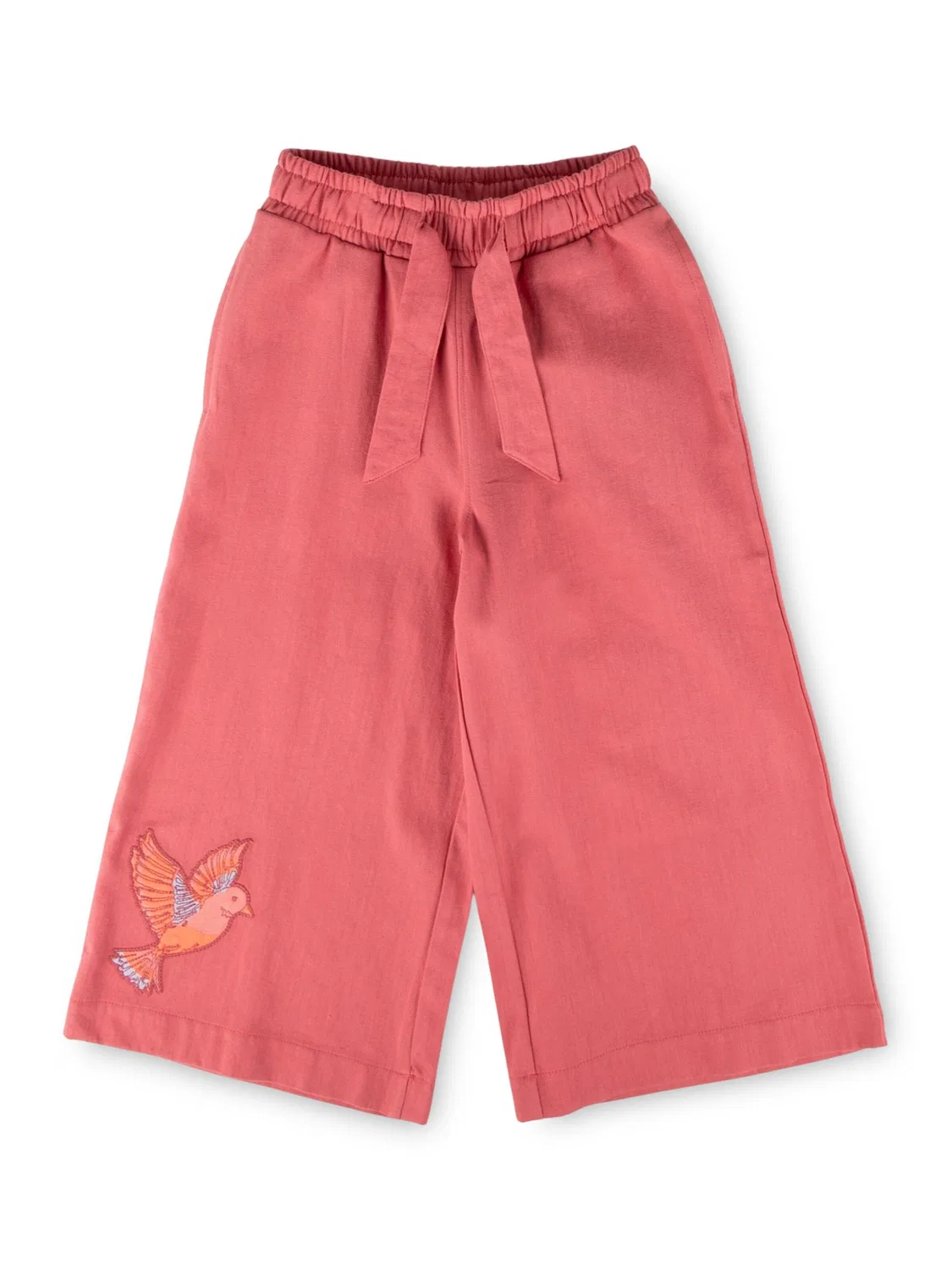 Брюки Sigikid Regular Pants Chambray-Hose Pink Birds розового цвета