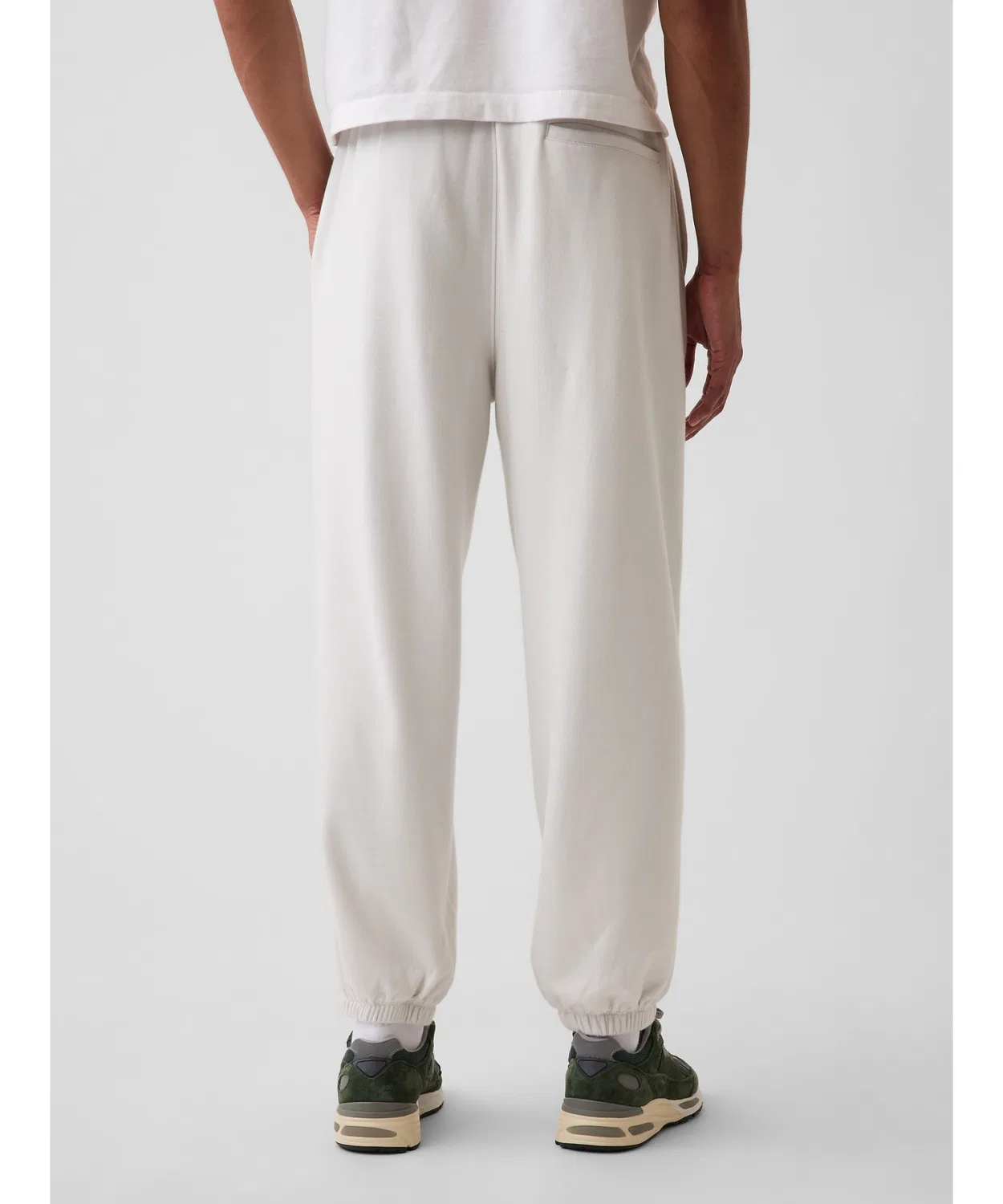 Мужские джоггеры из тяжелого французского футера с логотипом GAP, Navy — фото 4