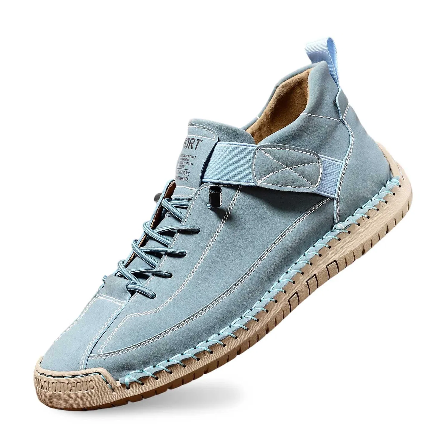 Детские кроссовки для мальчиков кожаные, Sky Blue