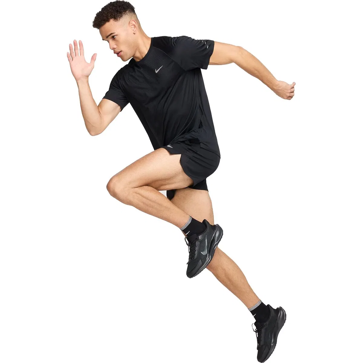 Мужская футболка с коротким рукавом Dri-FIT ADV Stride Nike, Black/Reflective Silv — фото 4