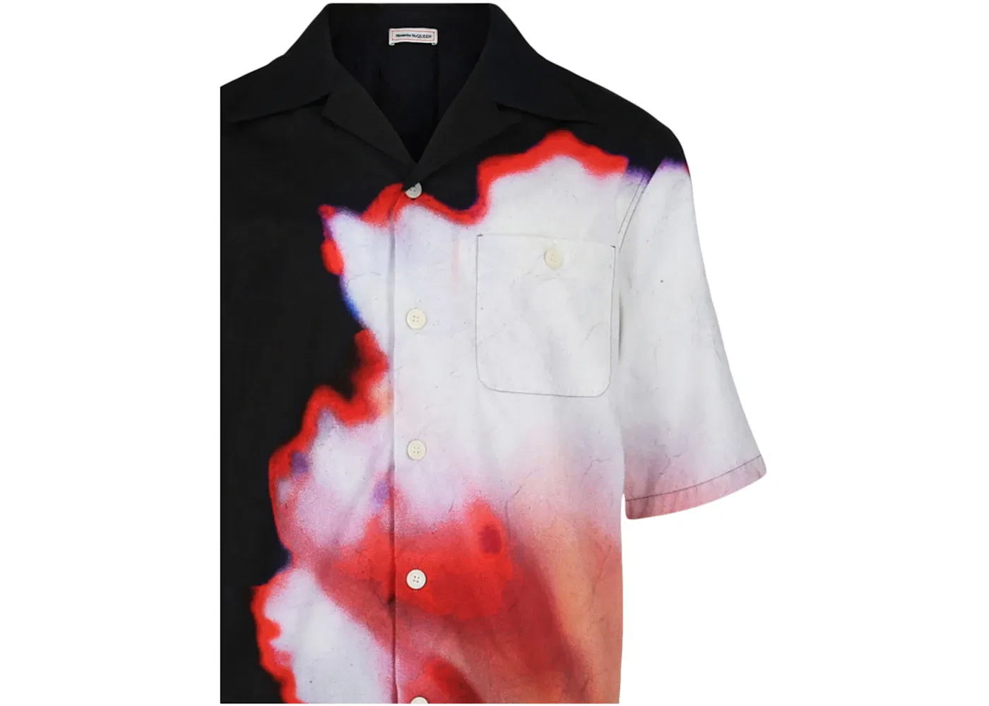 Мужская рубашка с принтом Alexander McQueen Solarized Hawaiian Shirt, Multi — фото 3