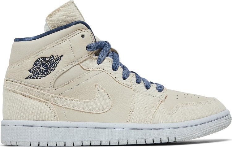 

Кроссовки Wmns Air Jordan 1 Mid SE Sanddrift, белый