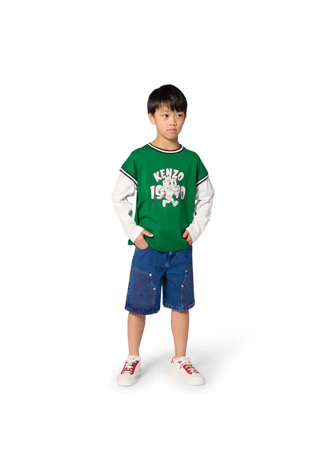 Tee-Shirt manches longues - футболка с длинными рукавами Kenzo Kids, Fougere