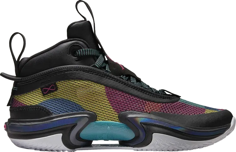 

Кроссовки Air Jordan 36 GS Black Multi-Color, черный