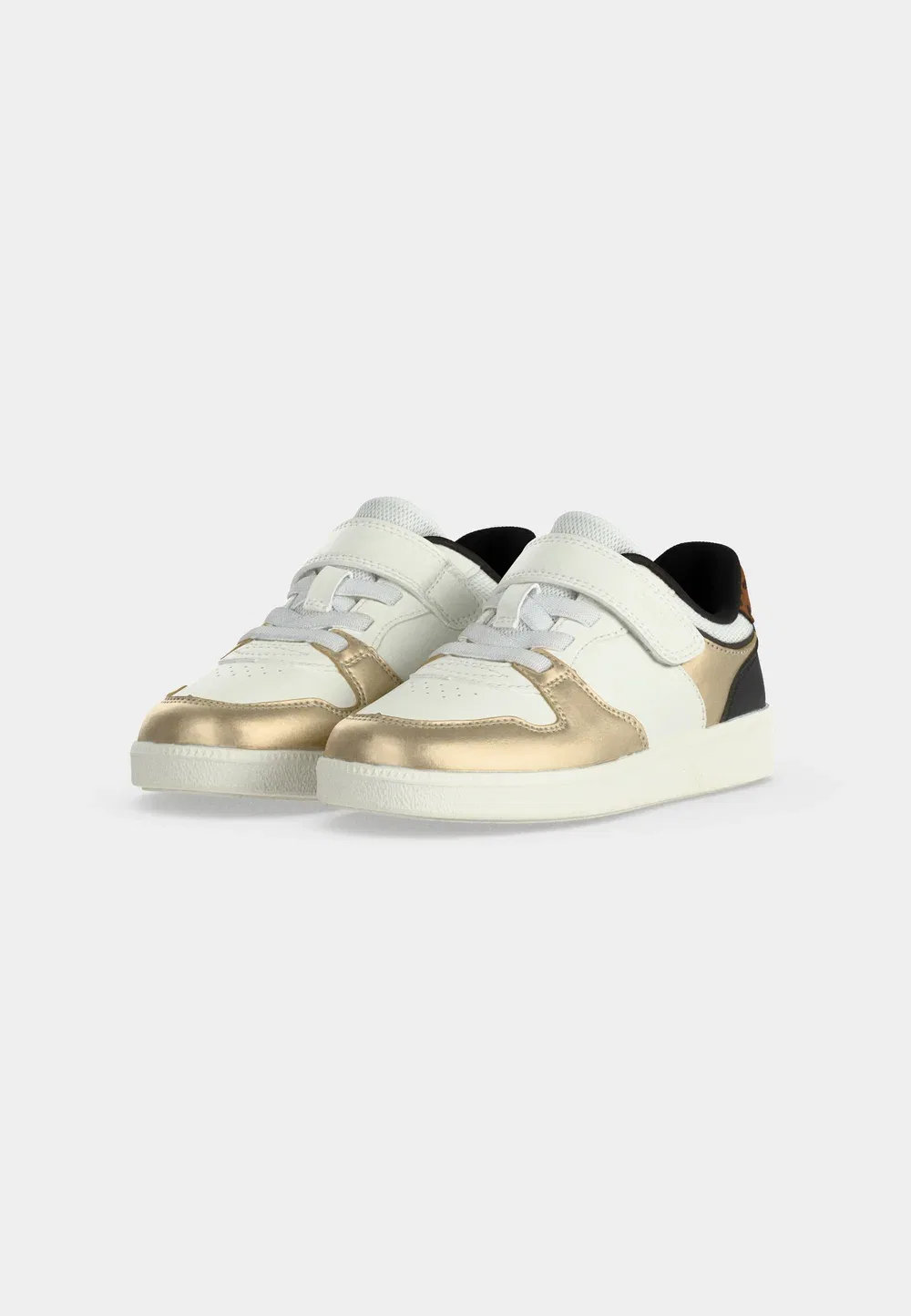 Новые кроссовки Emberlix для девочек Geox, White/Light Gold-Coloured — фото 3