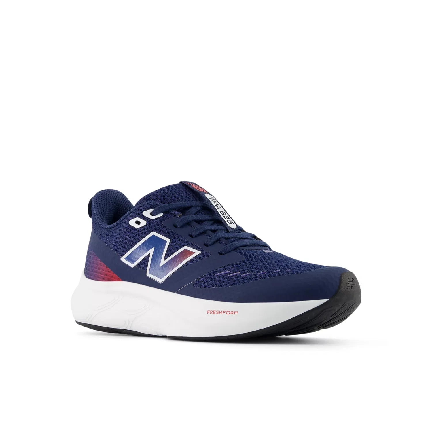 Детские кроссовки для мальчиков дышащие 625 LACE New Balance, Nb Navy With Team Red And Team Royal — фото 2