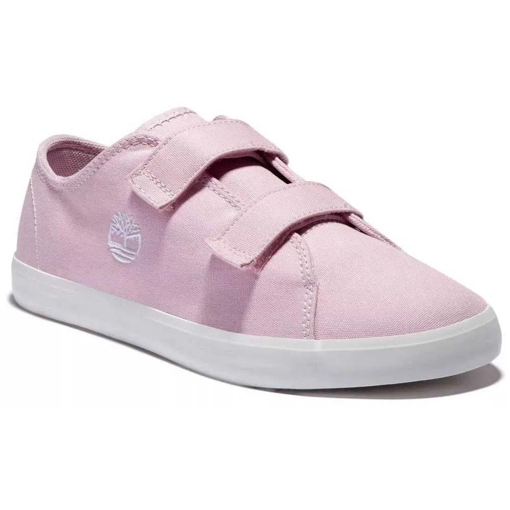 Детские кроссовки для мальчиков на липучке Newport Bay Canvas 2 Strap Oxford Timberland, Pink Light Pink — фото 2