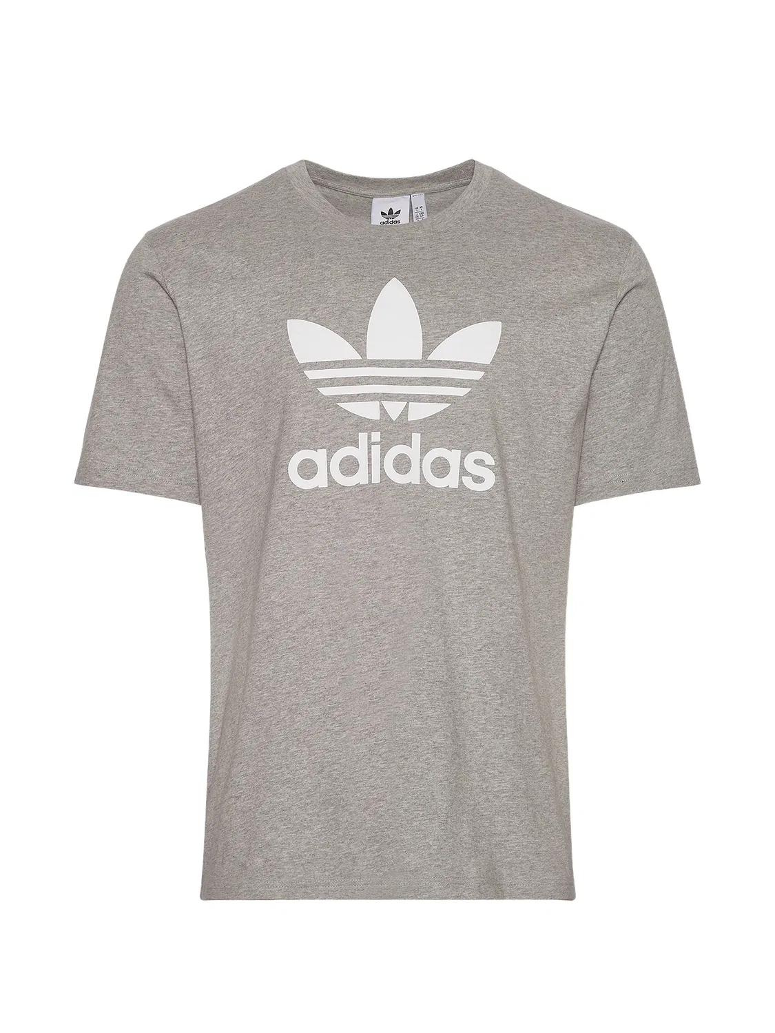 Футболка с логотипом Trefoil Adidas, серый