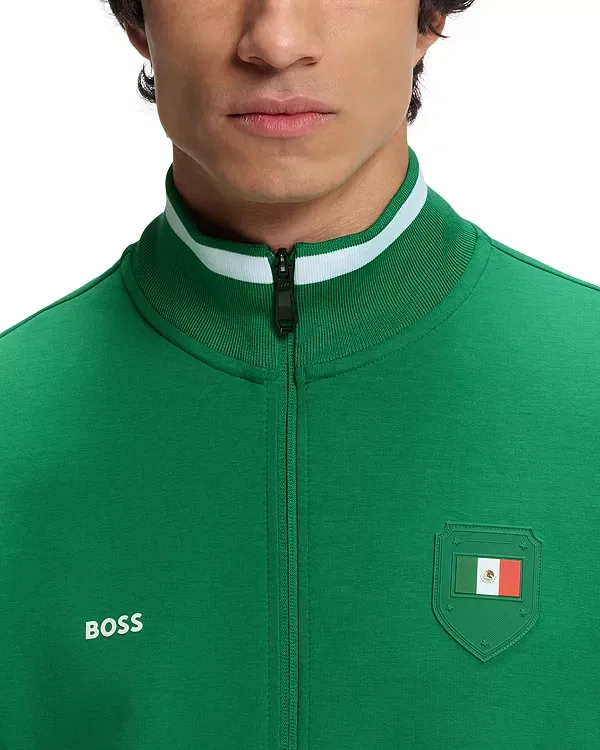 Мужская куртка с принтом Soccer Lux National Flag Boss, Mexico Green — фото 4