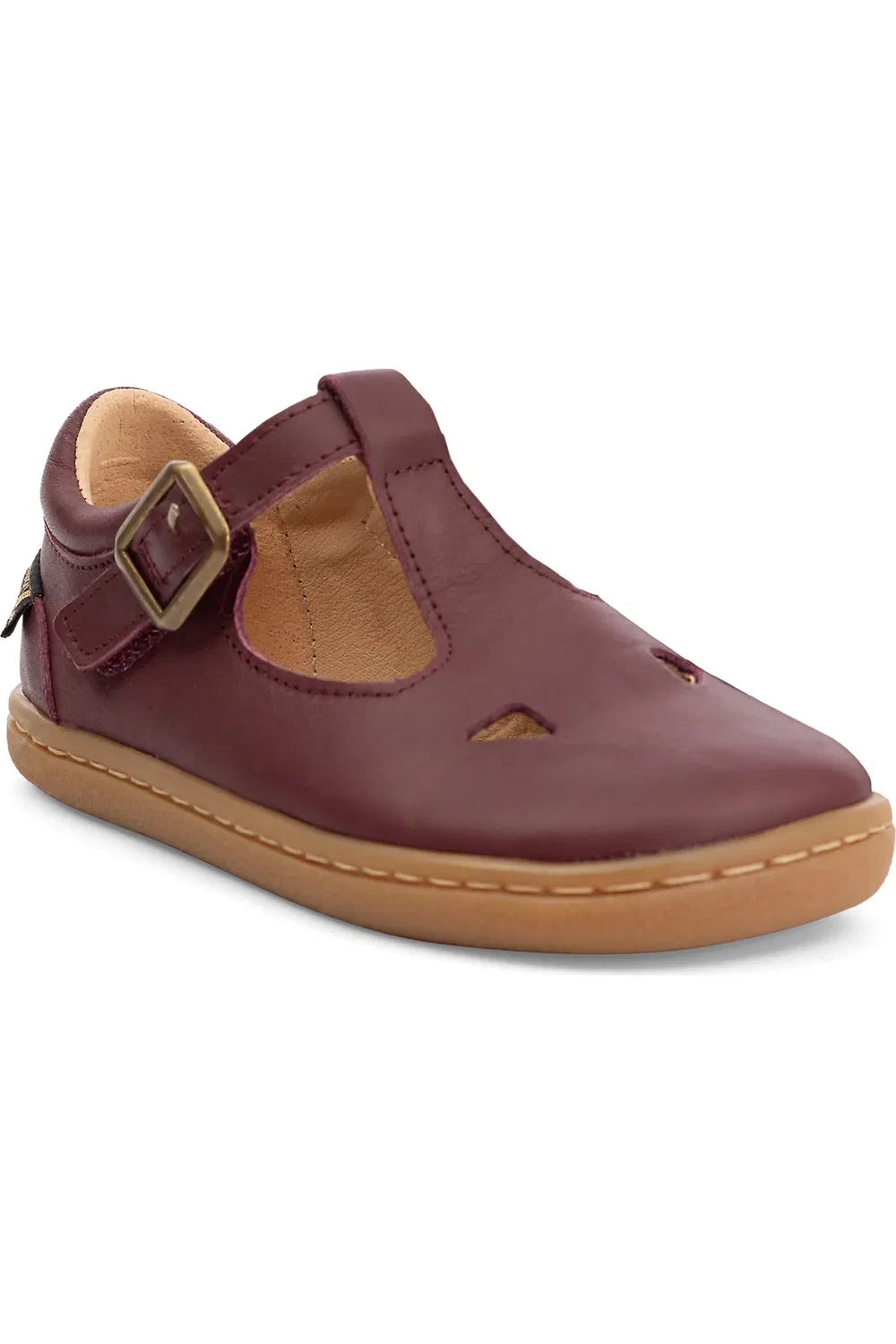 Детские сандалии с открытым мыском barefoot T-bar Young Soles, Berry