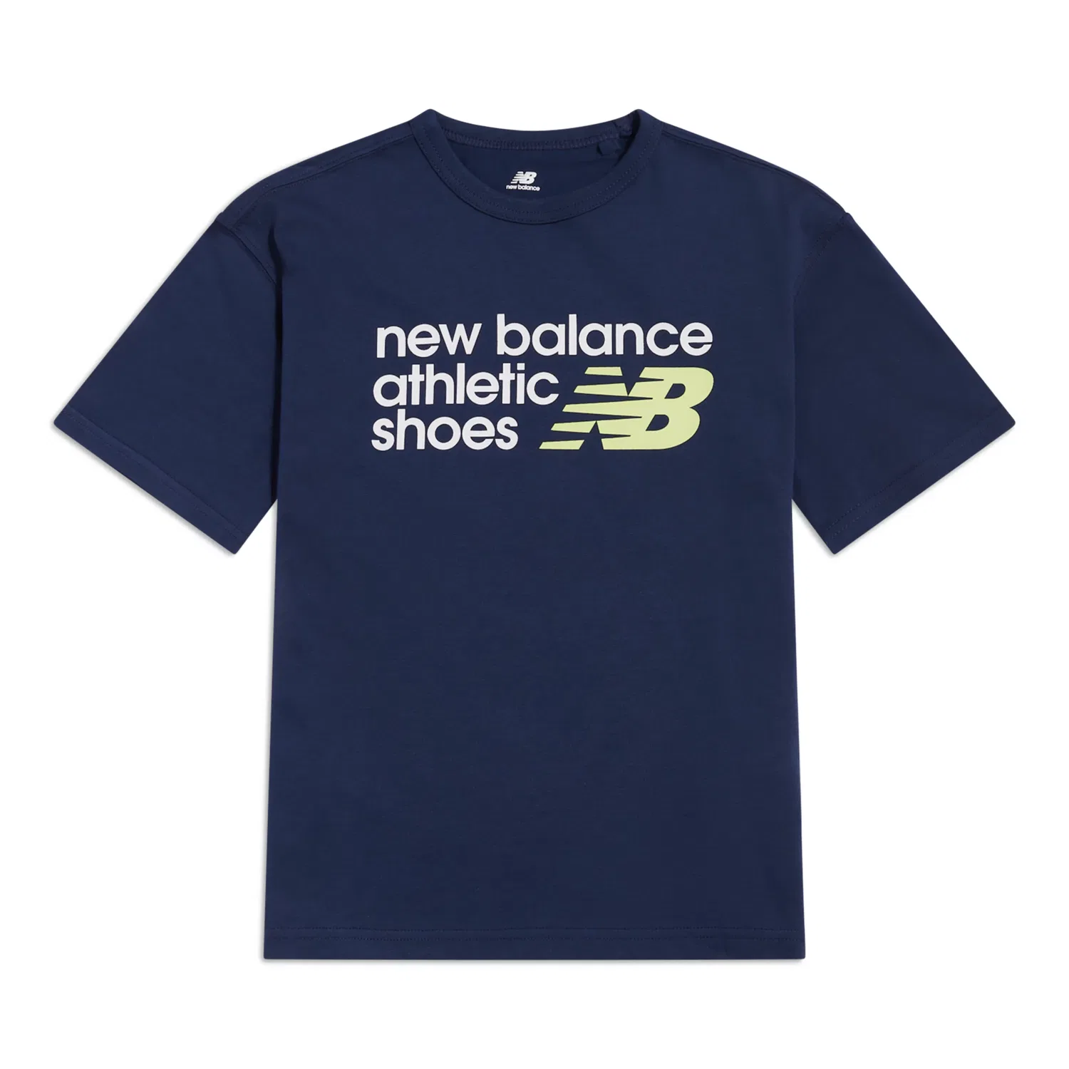 Детская футболка с коротким рукавом с логотипом Athletics Premium Chest Logo New Balance, Nb Navy