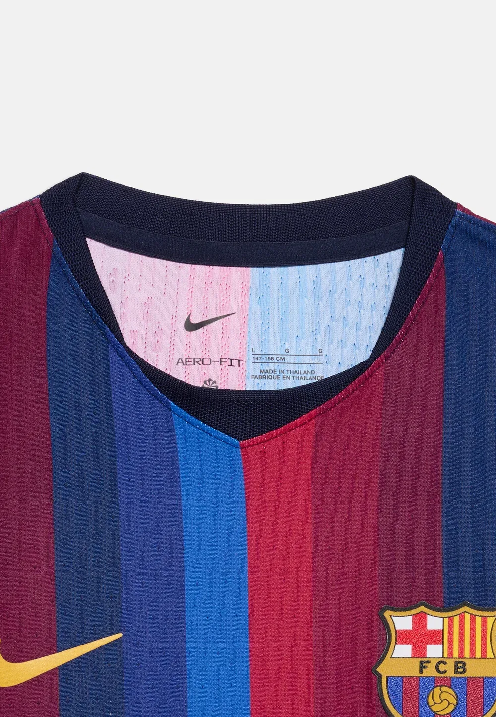 Футболка унисекс с символикой домашнего матча ФК Барселона Nike Performance, Deep Garnet/Blue Void/Blackened Blue/Mineral Yellow — фото 4