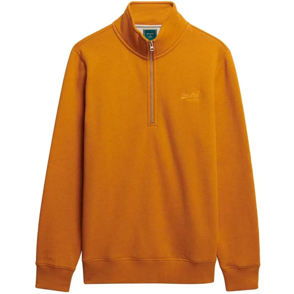 Худи с полузастежкой Superdry Vintage Logo Embroidered Henley Superdry, оранжевый