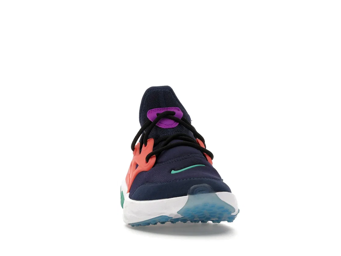 Детские кроссовки Lifestyle Nike React Presto, Midnight Navy/Magic Ember-Vivid Purple-Kinetic Green — фото 2