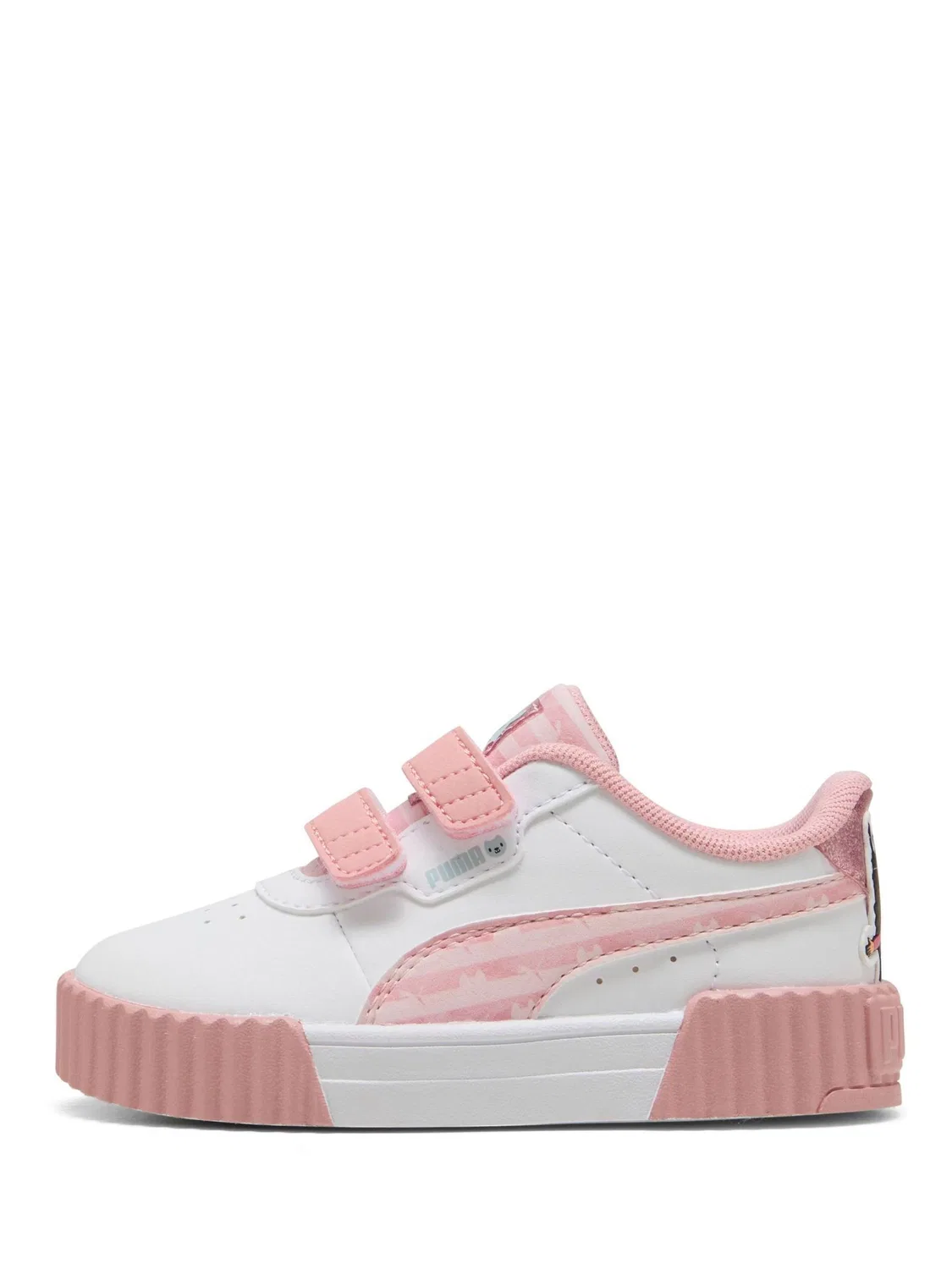 Кроссовки детские Carina 3.0 Puma, бело-розовые — фото 3