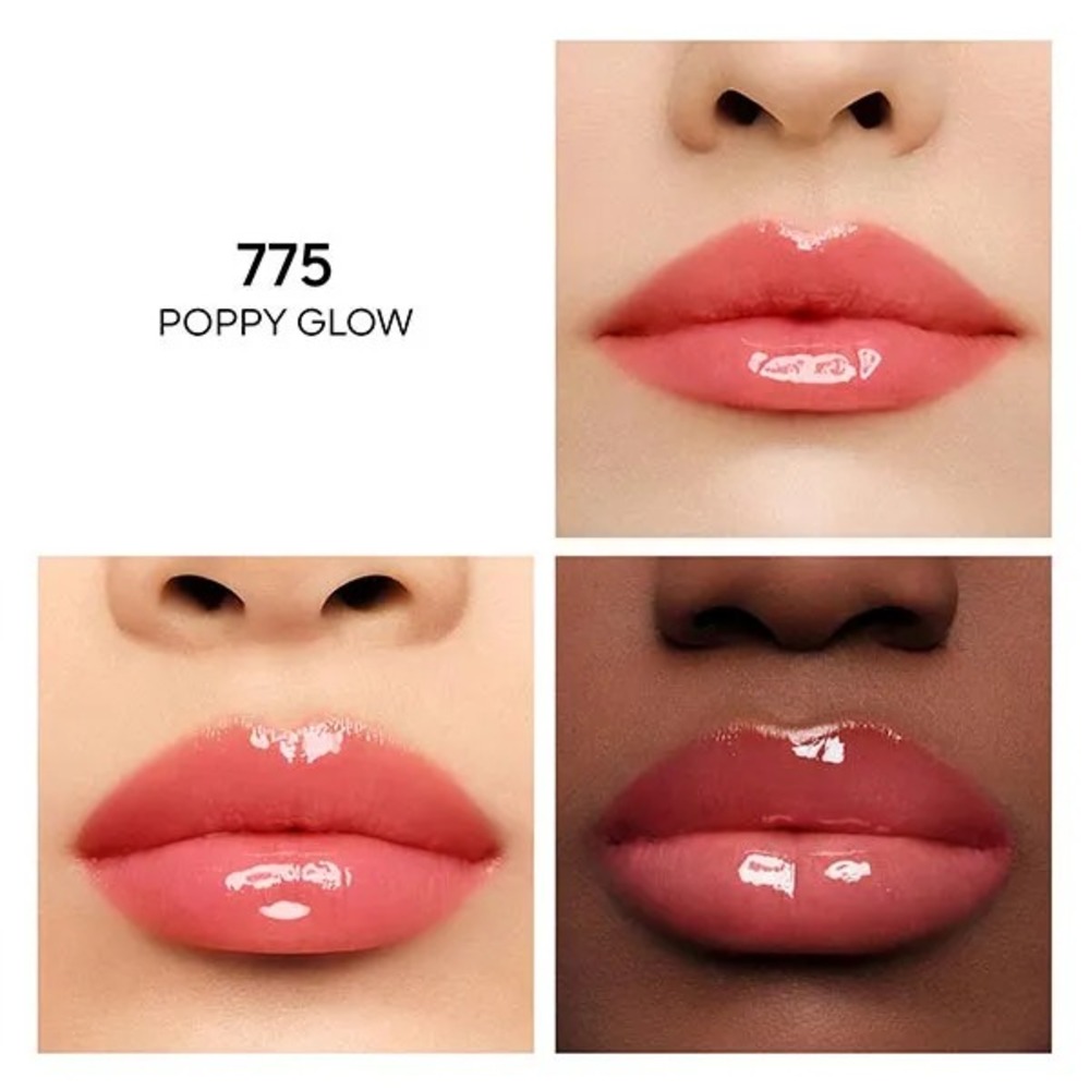 Масло-тинт для губ Guerlain KissKiss Bee Glow, 775 poppy glow — фото 4