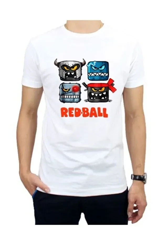 Детская футболка для мальчиков с принтом Red Ball 4 Type2 Generic Brands, White