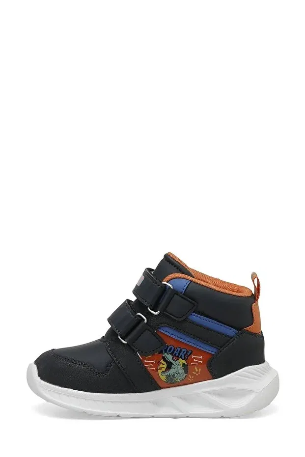 Детские ботинки для девочек с принтом Mante hi 3pr navy blue boy's high sneaker Kinetix, Navy Blue — фото 3