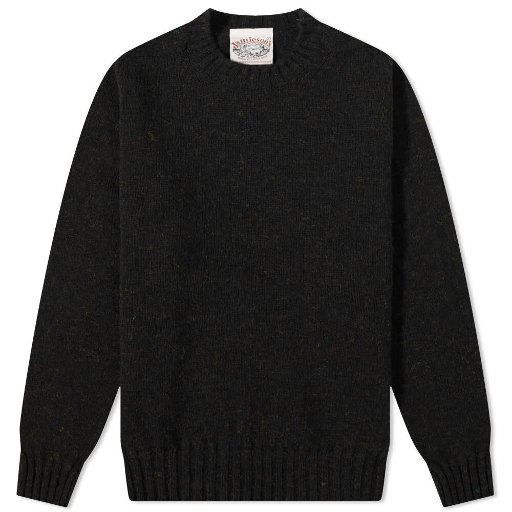 

Джемпер Jamieson's of Shetland Crew Knit, Черный, Джемпер Jamieson's of Shetland Crew Knit