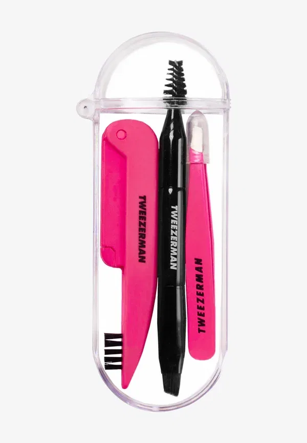 Набор для коррекции бровей Mini Brow Rescue Kit, Tweezerman, Pink — фото 2