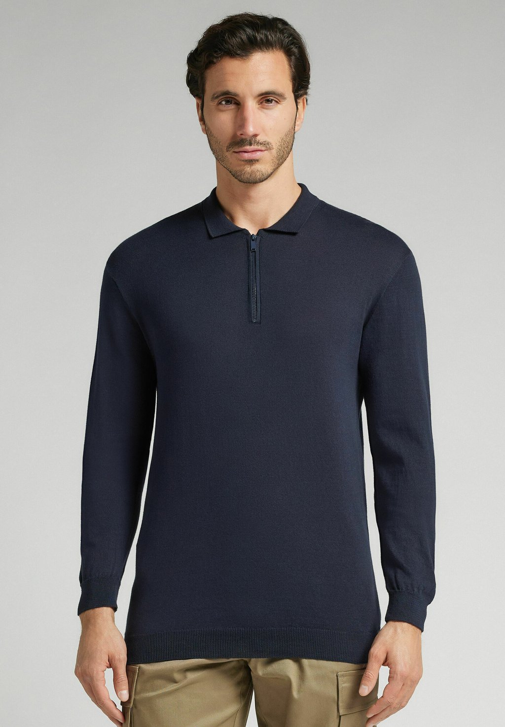 

Рубашка поло Long sleeved top IUMAN Intimissimi Uomo, темно-синий