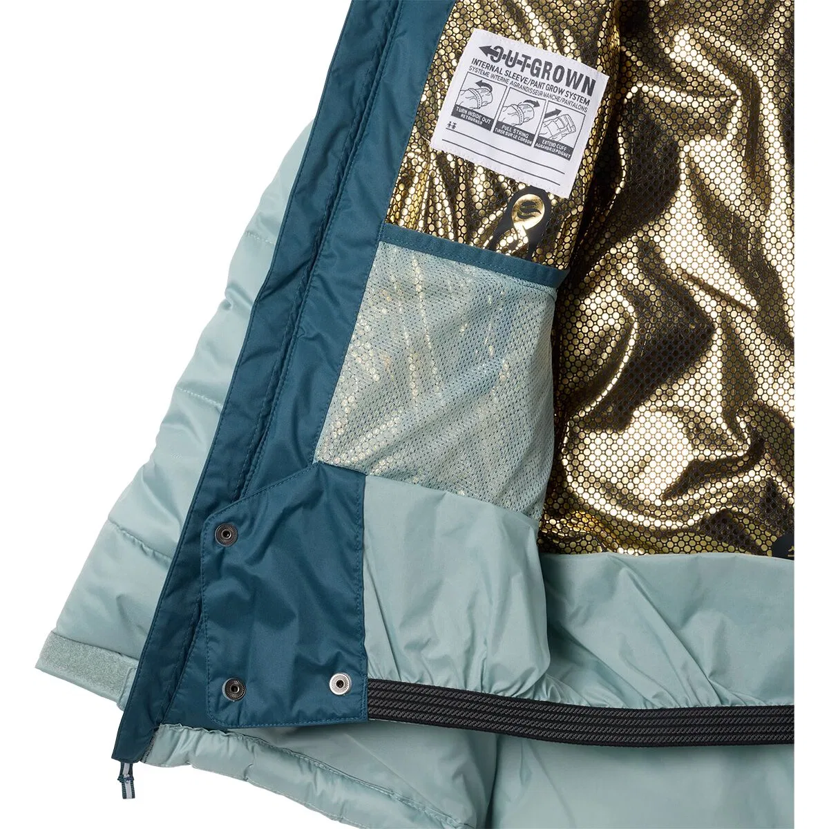 Детская куртка для мальчиков утепленная Winter Powder III Quilted Jacket Columbia, Crushed Blue/Everblue — фото 3
