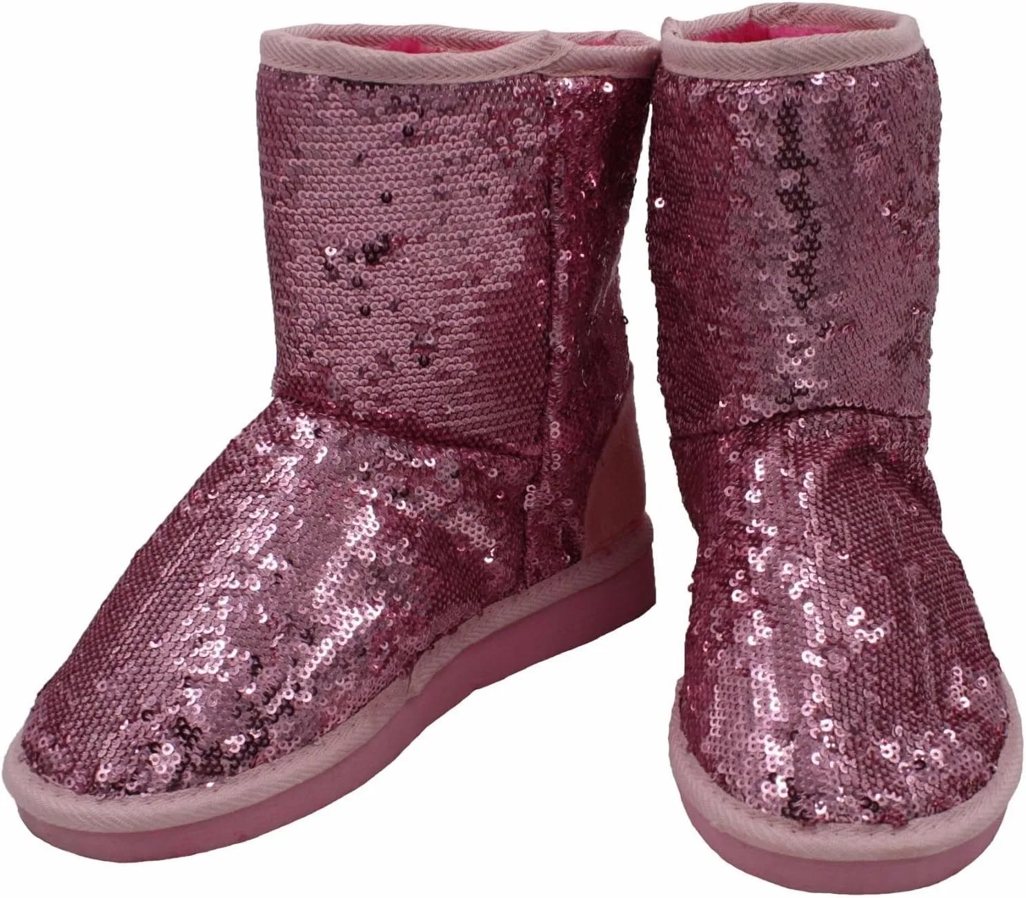 Детские ботинки для девочек с блестками Classic Sparkles Double Shade Sequins Midnight Sequin Dona Michi, Light Pink