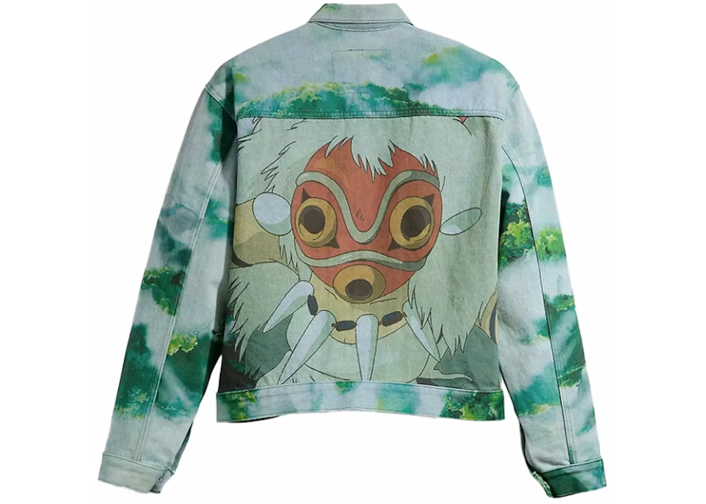 Мужская куртка с принтом Levis x Princess Mononoke San & Wolf Trucker Jacket, Cloud Blue — фото 2