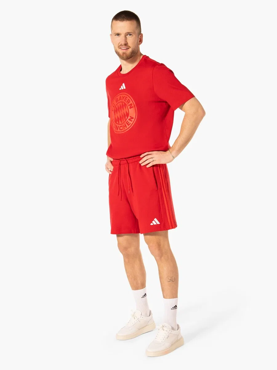 Красные шорты ADIDAS ORIGINALS Regular 'FC Bayern Munchen' — фото 4