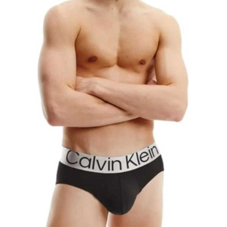 Мужские трусы-боксеры с логотипом Calvin Klein, комплект из 3, Black — фото 2