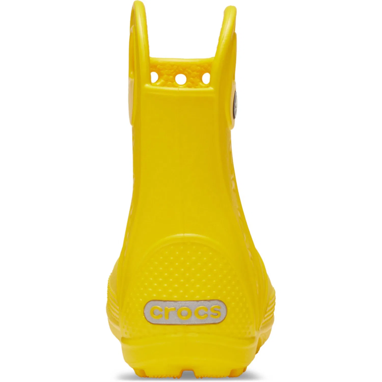 Детские водонепроницаемые сапоги с отражающими логотипами Crocs, Yellow — фото 3