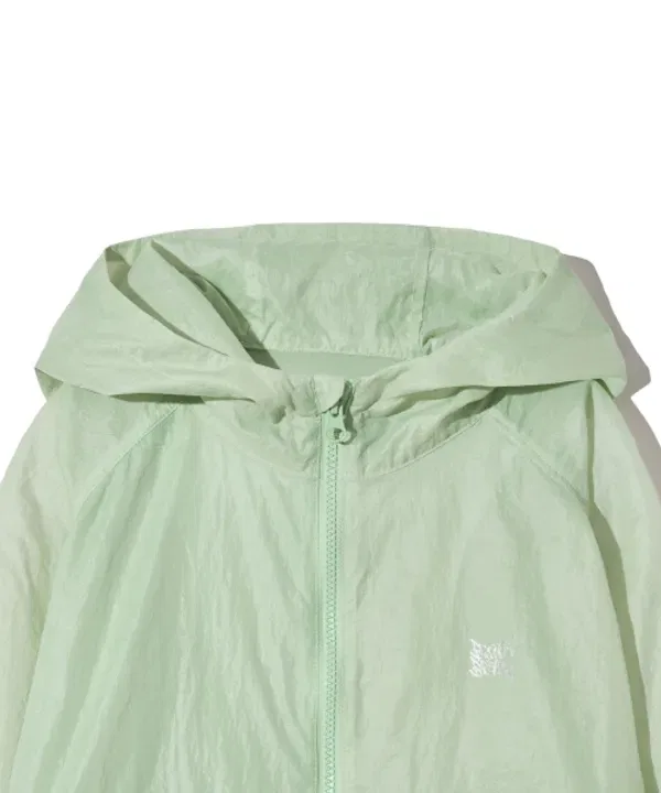 Детская ветрозащитная куртка Kids tag windbreaker jacket, BROWNBREATH, мятный — фото 4