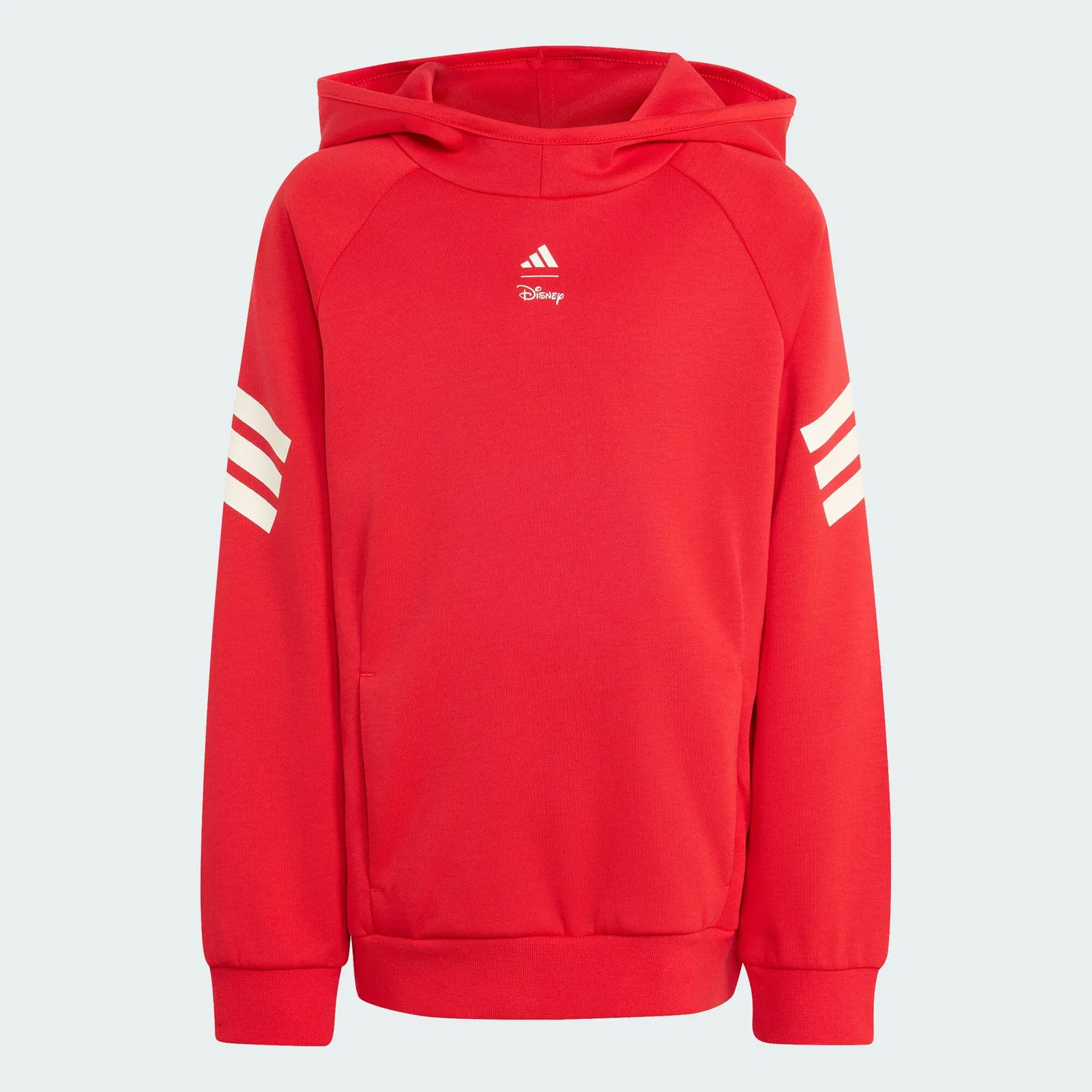 Детское худи с капюшоном Micky Maus Adidas, Hellrot Weiss