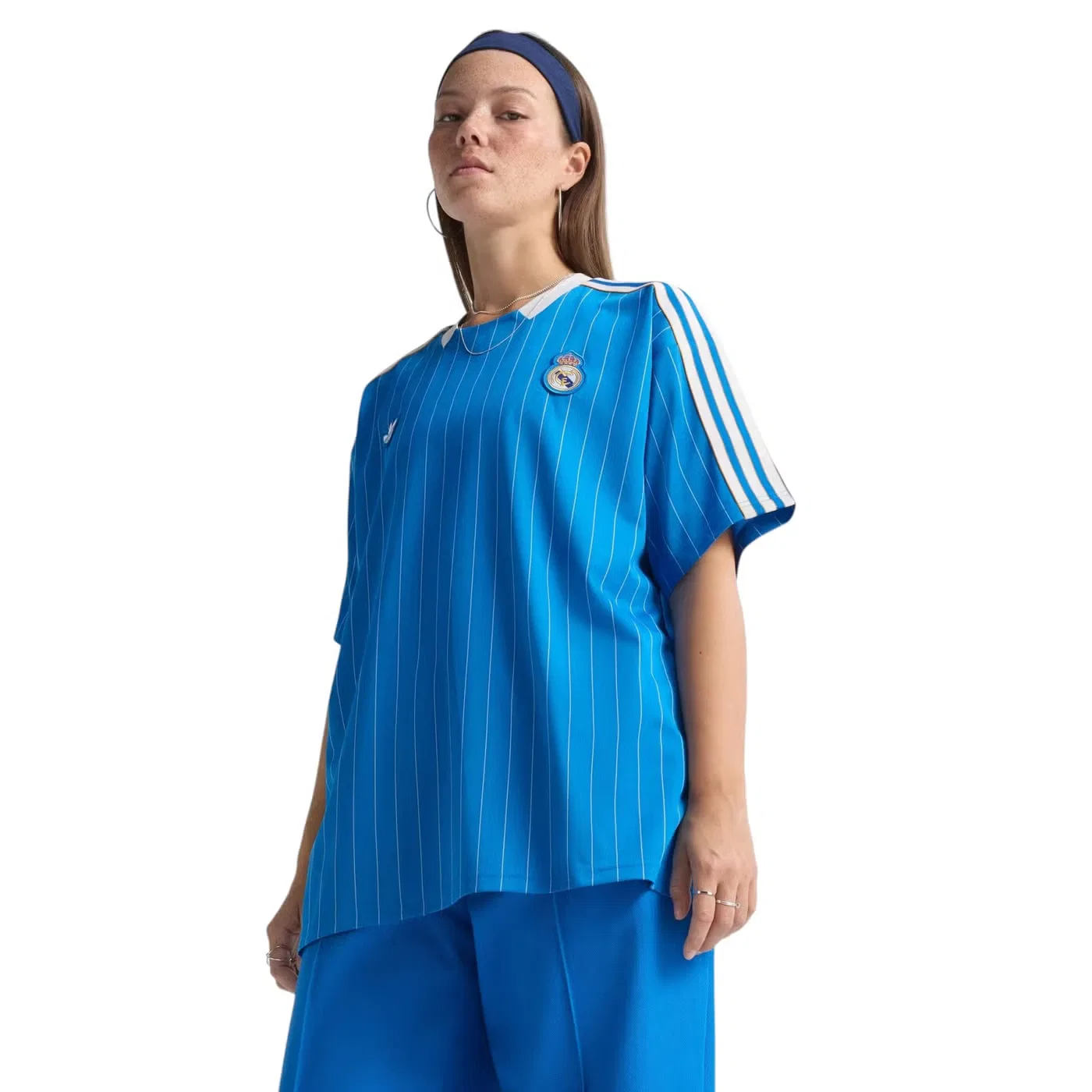 Джерси футбольное с принтом Real Madrid Terrace Icon Adidas, синий — фото 2