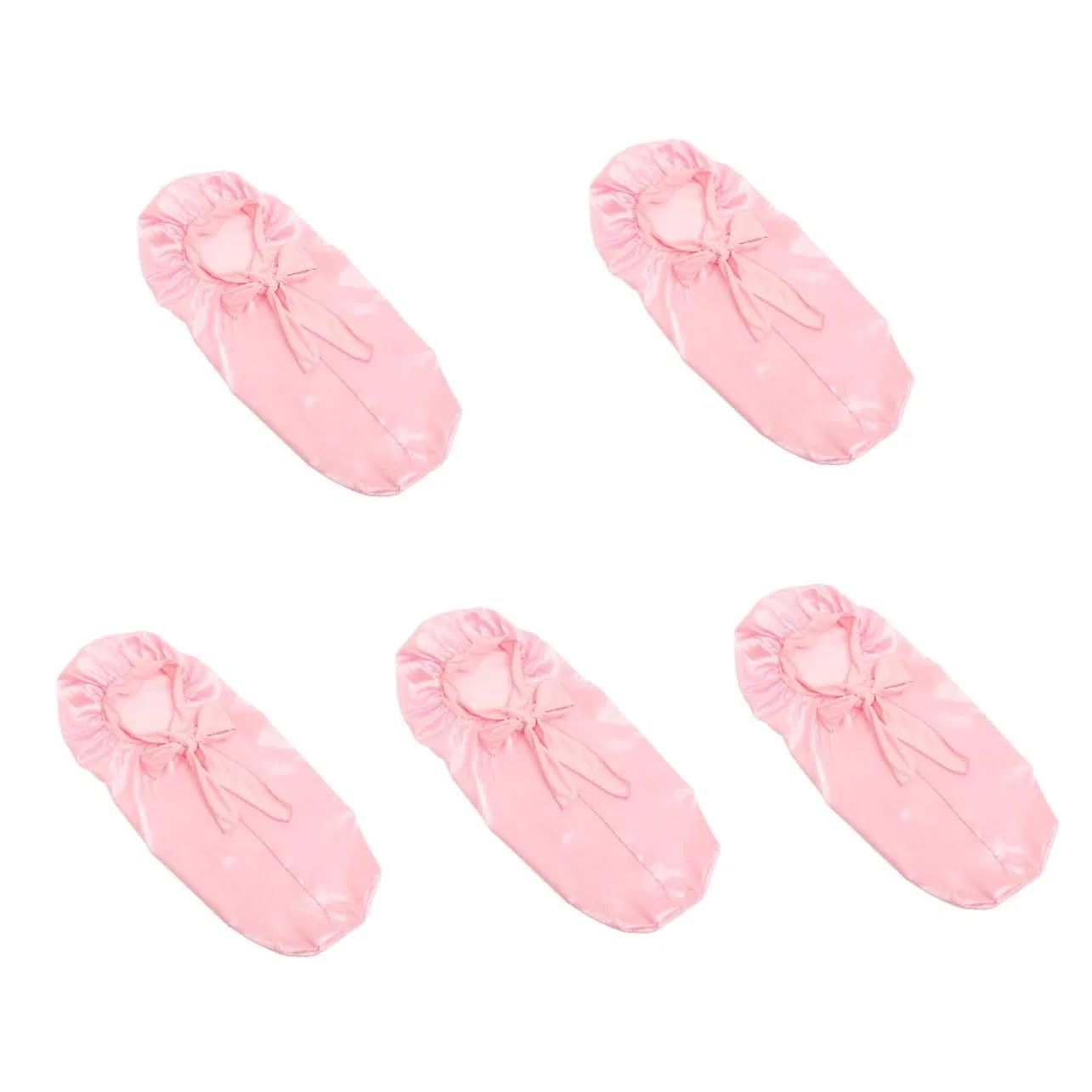 Шапочка для душа Satin, Housoutil, набор 5 шт, 58x27 см, Pink