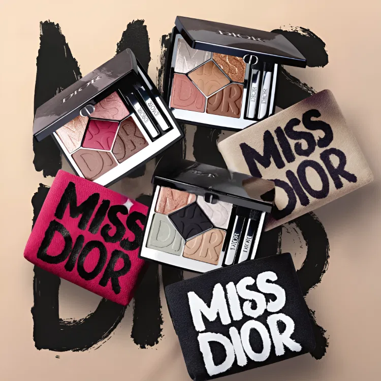 Женские тени для век Dazzling Five Color Eye Shadow #664 Wild Beige, DIOR — фото 4