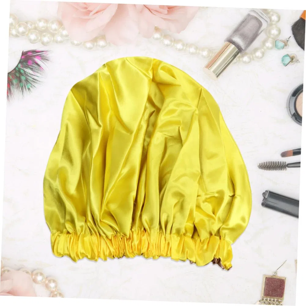 Шапочка для сна Satin Sleep Cap, Gogogmee, желтый — фото 4