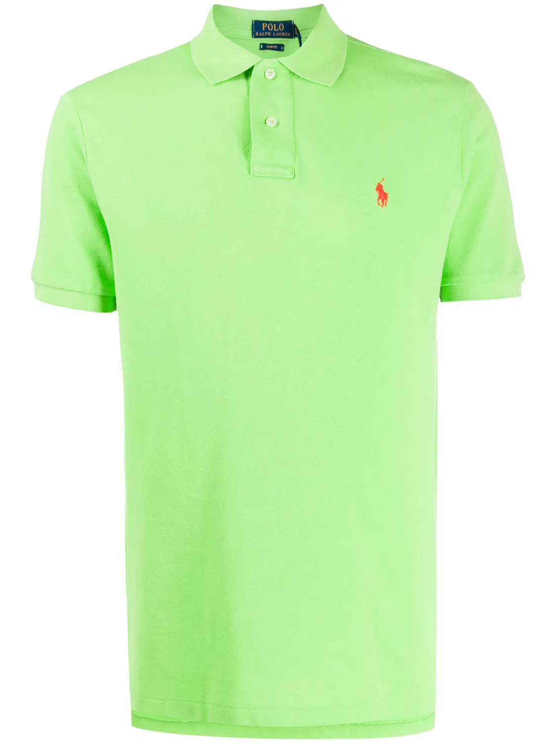 Поло с вышитым логотипом, 100% хлопок Polo Ralph Lauren, зеленый