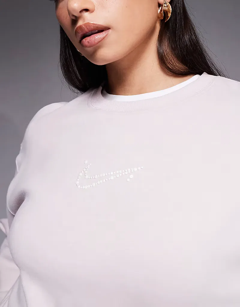 Толстовка оверсайз Phoenix Fleece Nike, розовый — фото 3
