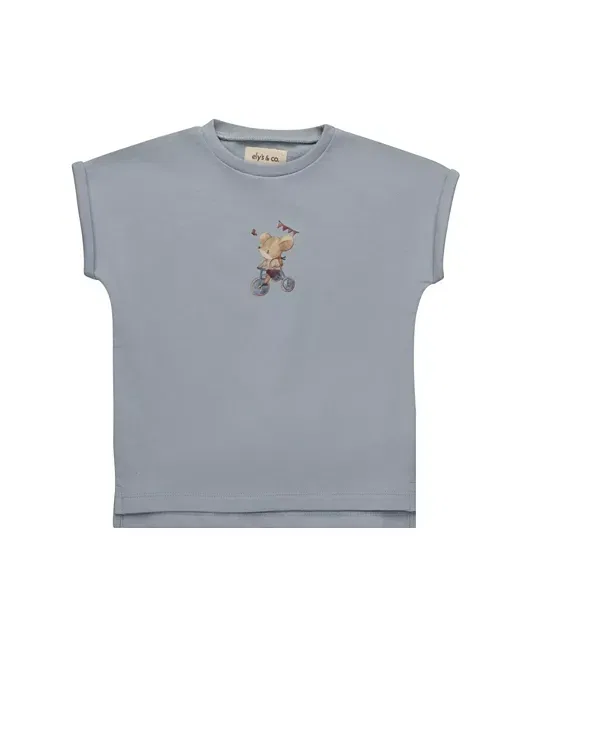 Детский комплект для мальчиков с принтом Playful Mouse Collection Ely'S & Co., синий — фото 3