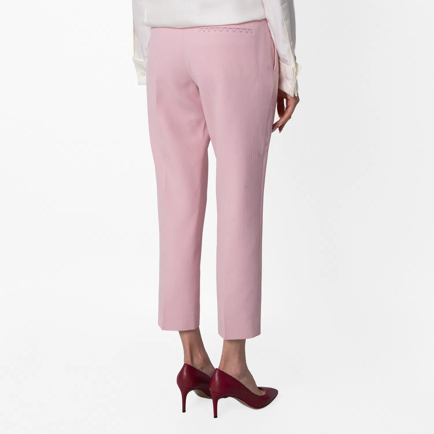 Брюки прямого кроя со стрелками Press Creased Straight Leg Trousers Burberry, Cameo — фото 3