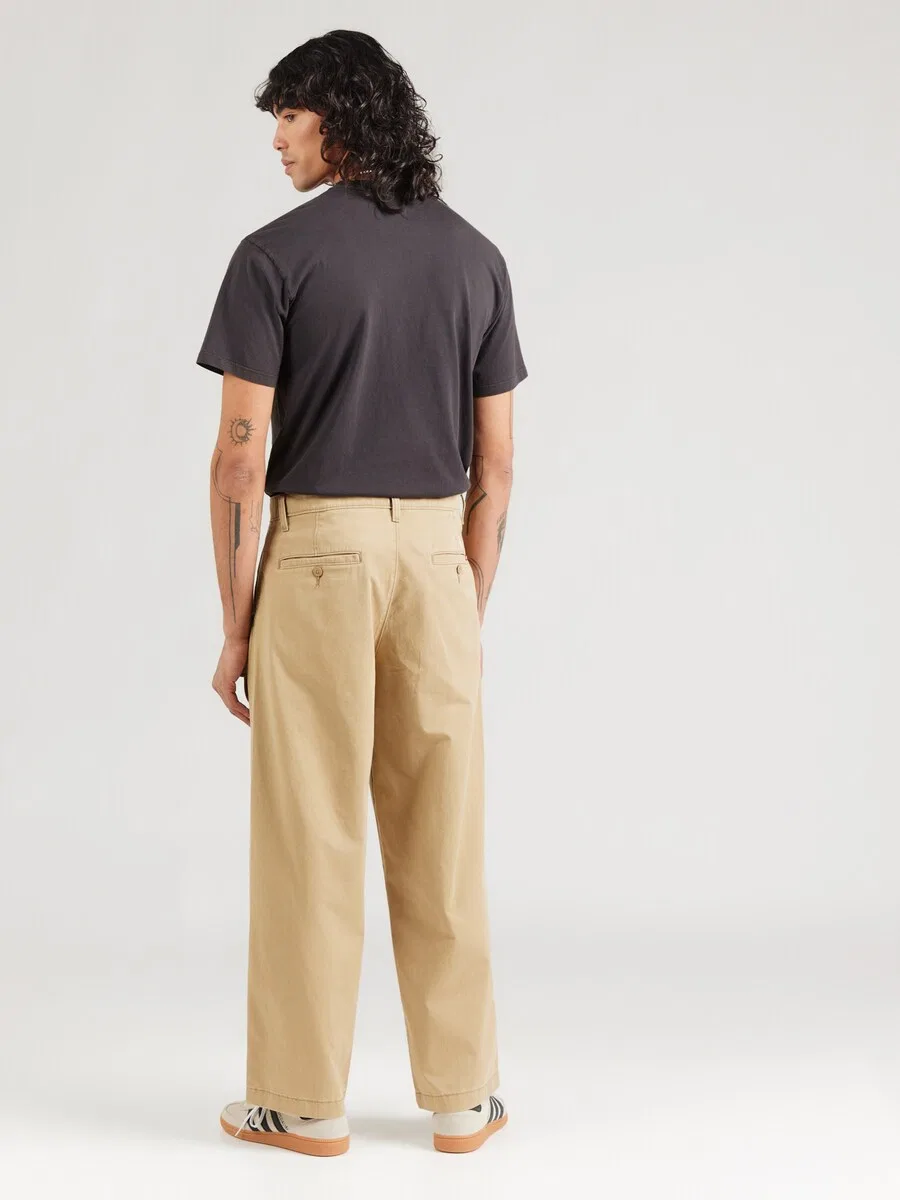 Джинсы LEVI'S Baggy Jeans 'XX Chino Baggy Pleated' светло-коричневого цвета — фото 4